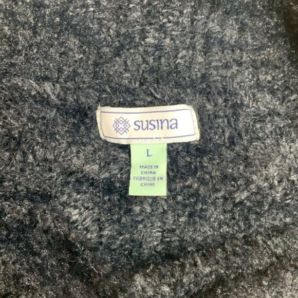 SUSINA Teddy Fleece Knit Cardigan - Picture 7 of 7